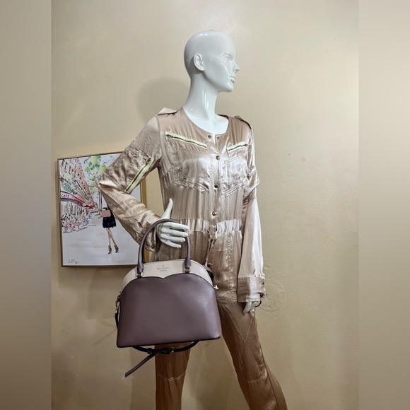 KATE SPADE Payton Medium Dome Satchel in Neutral Colors Nwt Perfect Spring bag - Picture 5 of 16